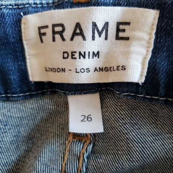 Frame Le Crop Mini Boot Reverse Cuffs Sz 26 - Picture 7 of 11